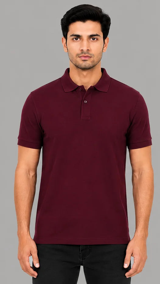 Maroon Polo T-shirt
