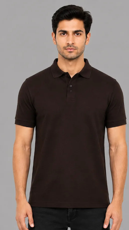 Brown Polo T-shirt