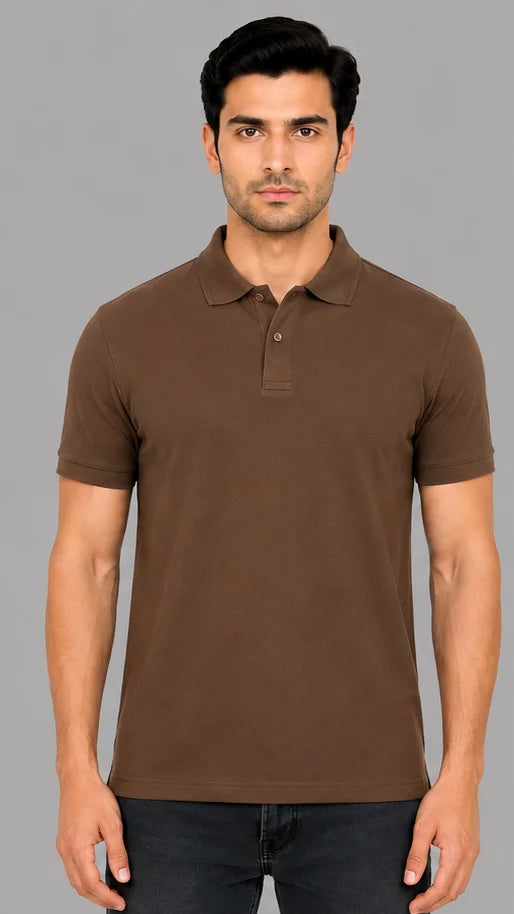 Beige Polo T-shirt