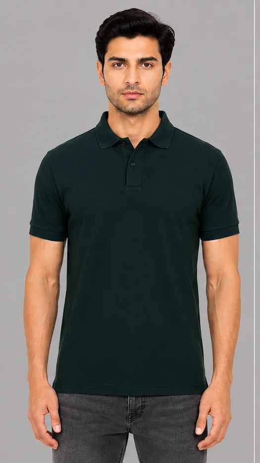 Hunter Green Polo T-shirt