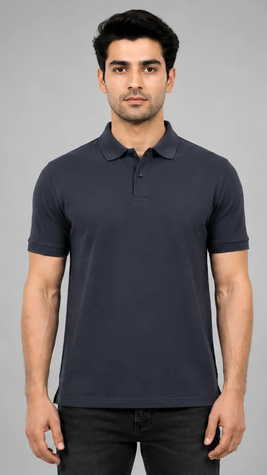 Steel Grey Polo T-shirt