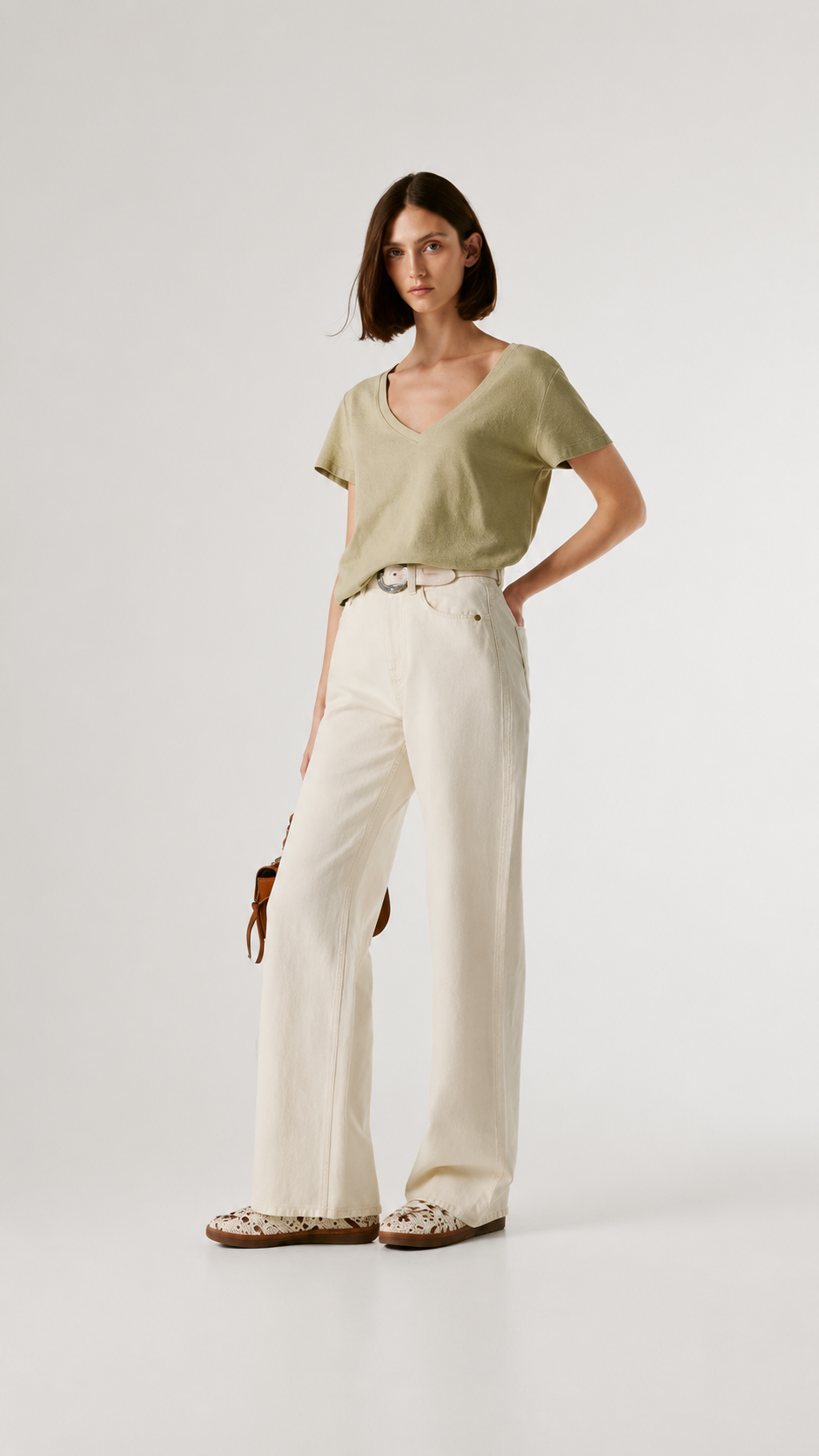Pepe Jeans London - Lexa White Mid Rise Straight Fit Jeans