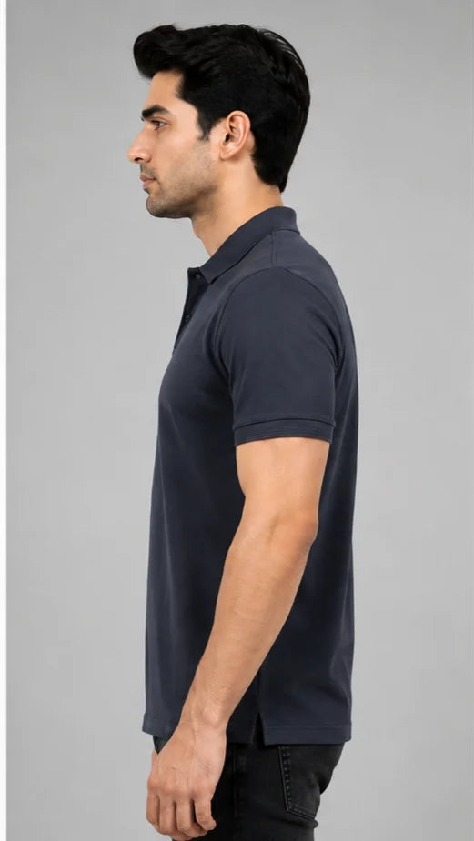 Steel Grey Polo T-shirt