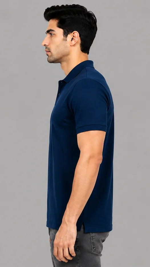 Petrol Blue Polo T-shirt