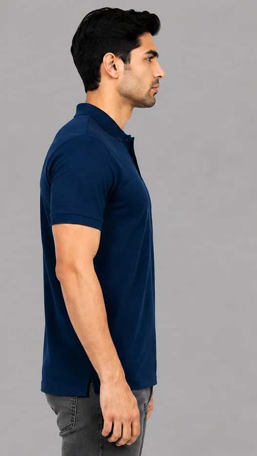 Petrol Blue Polo T-shirt