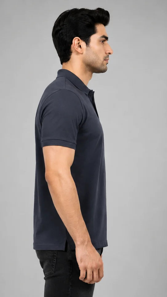 Steel Grey Polo T-shirt