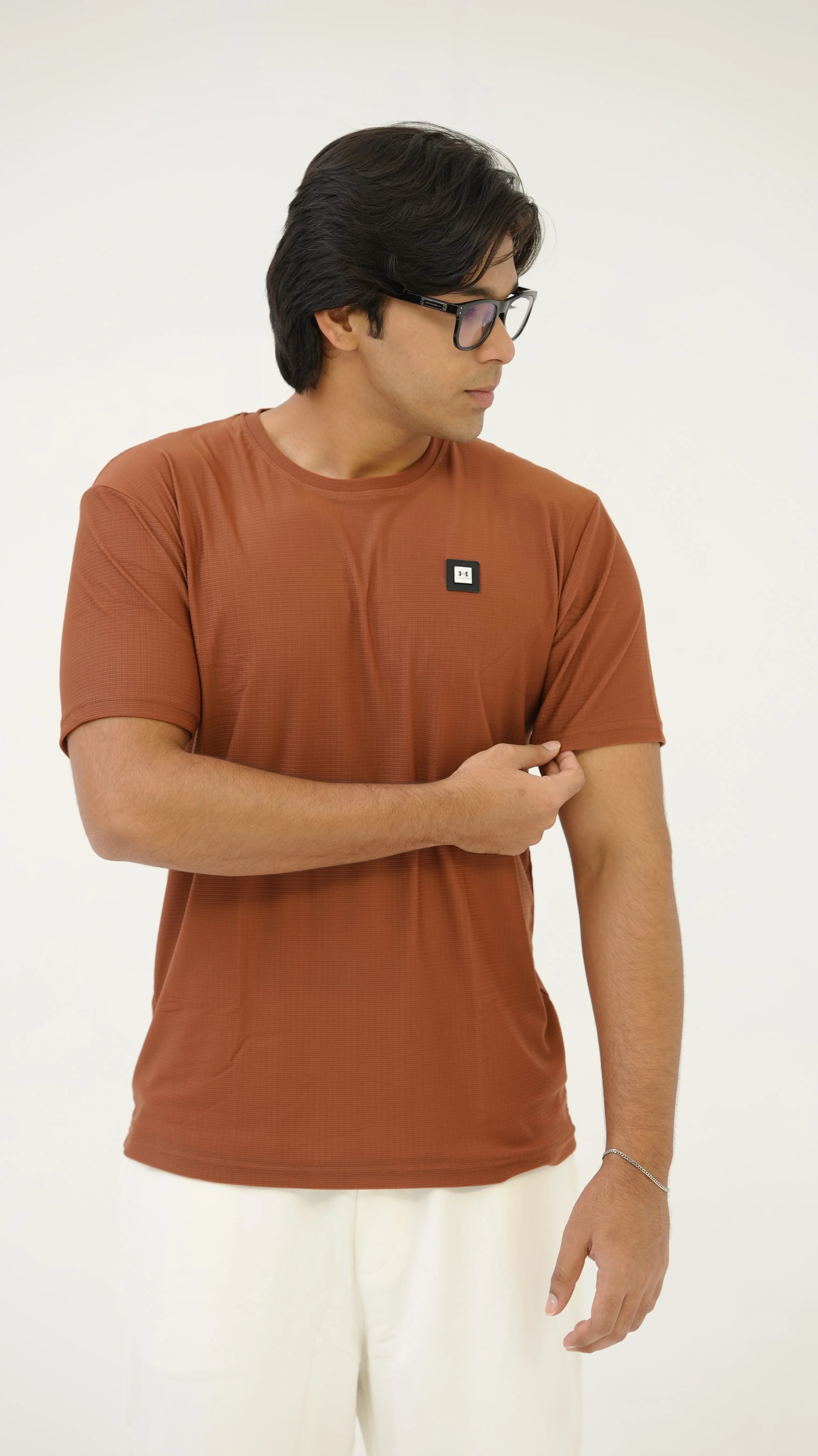 Under Armour - Core Motion Dry Fit Tee - Coco Brown
