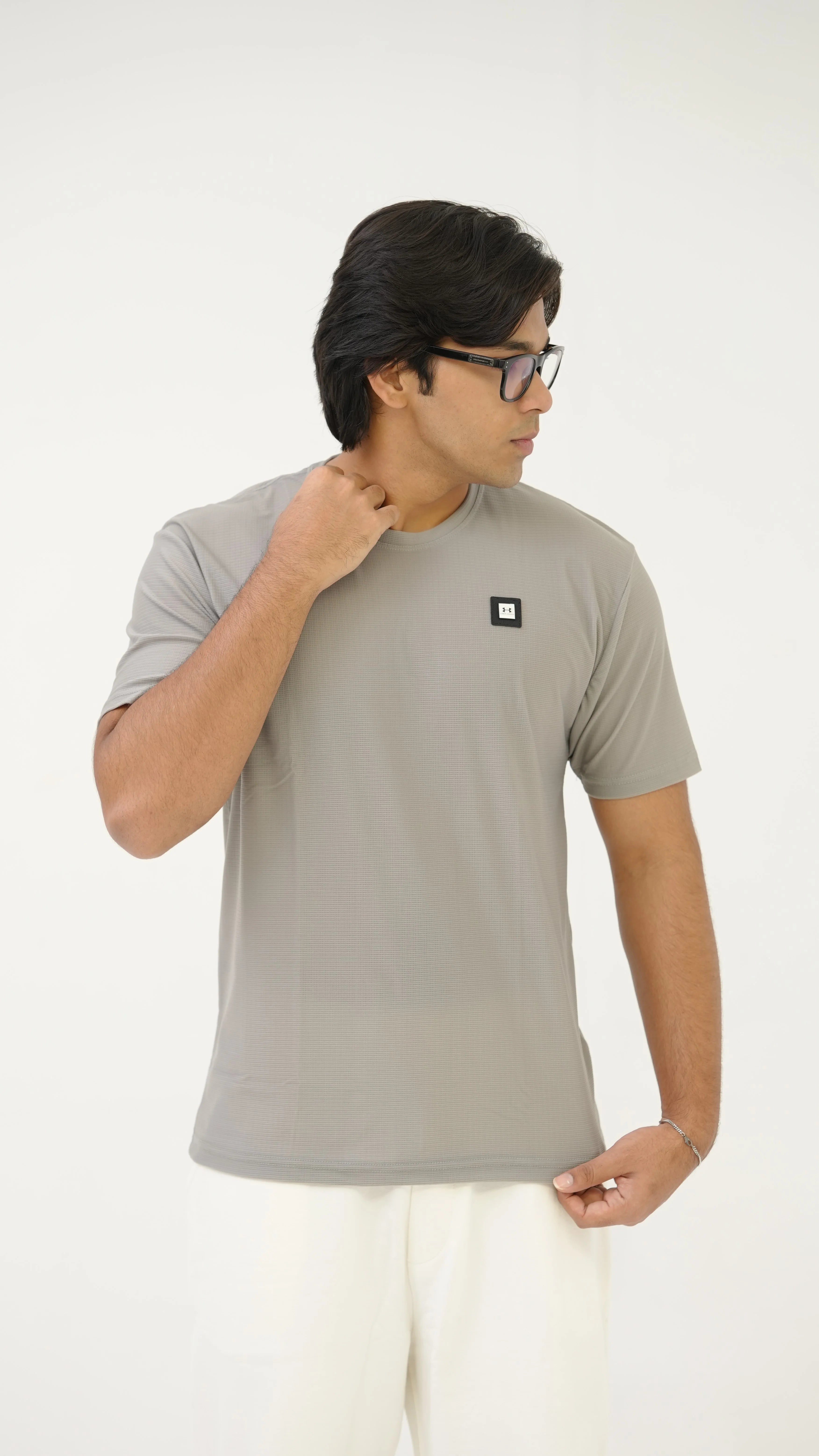 Under Armour - Core Motion Dry Fit Tee - Ash Grey