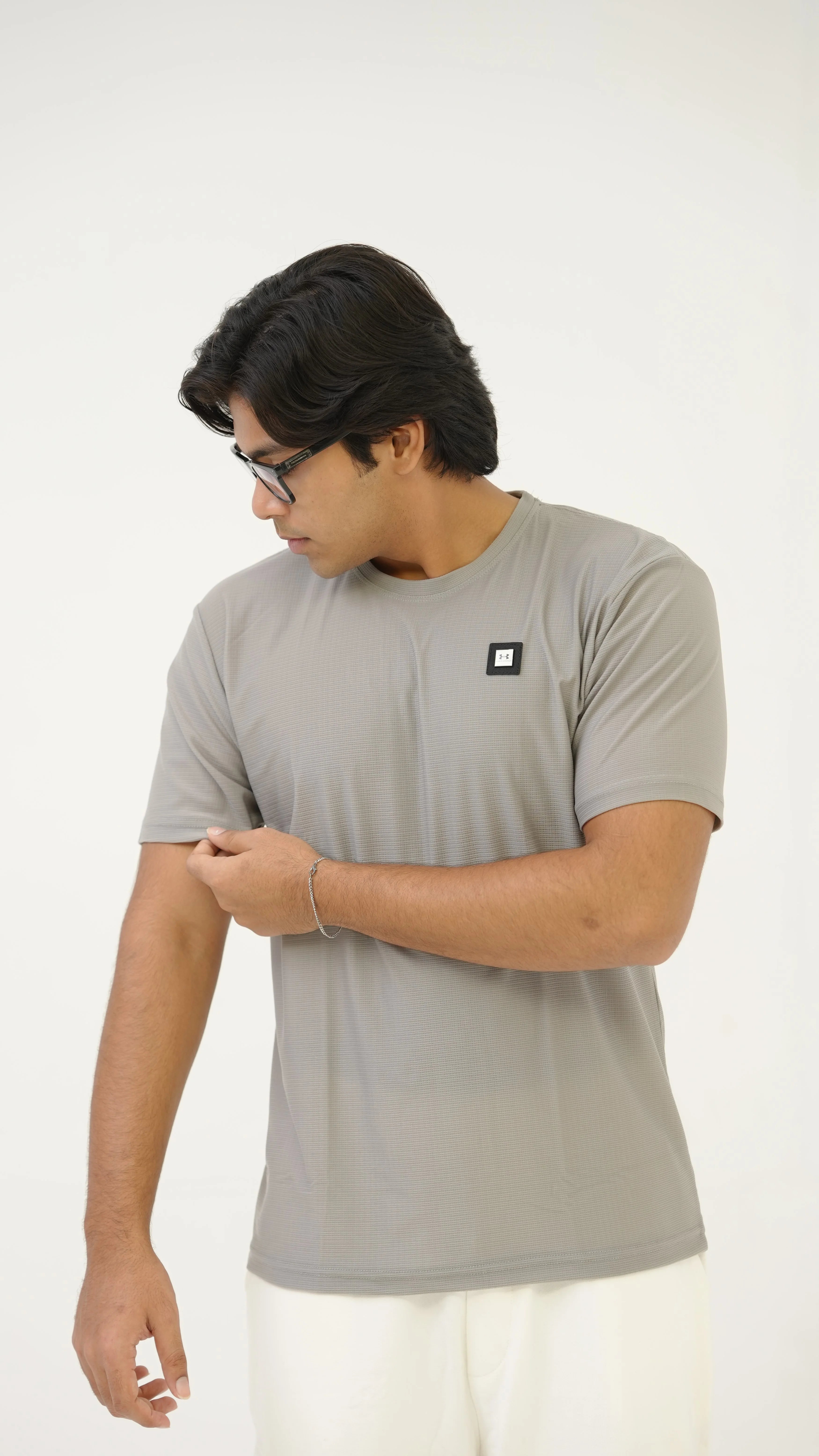 Under Armour - Core Motion Dry Fit Tee - Ash Grey