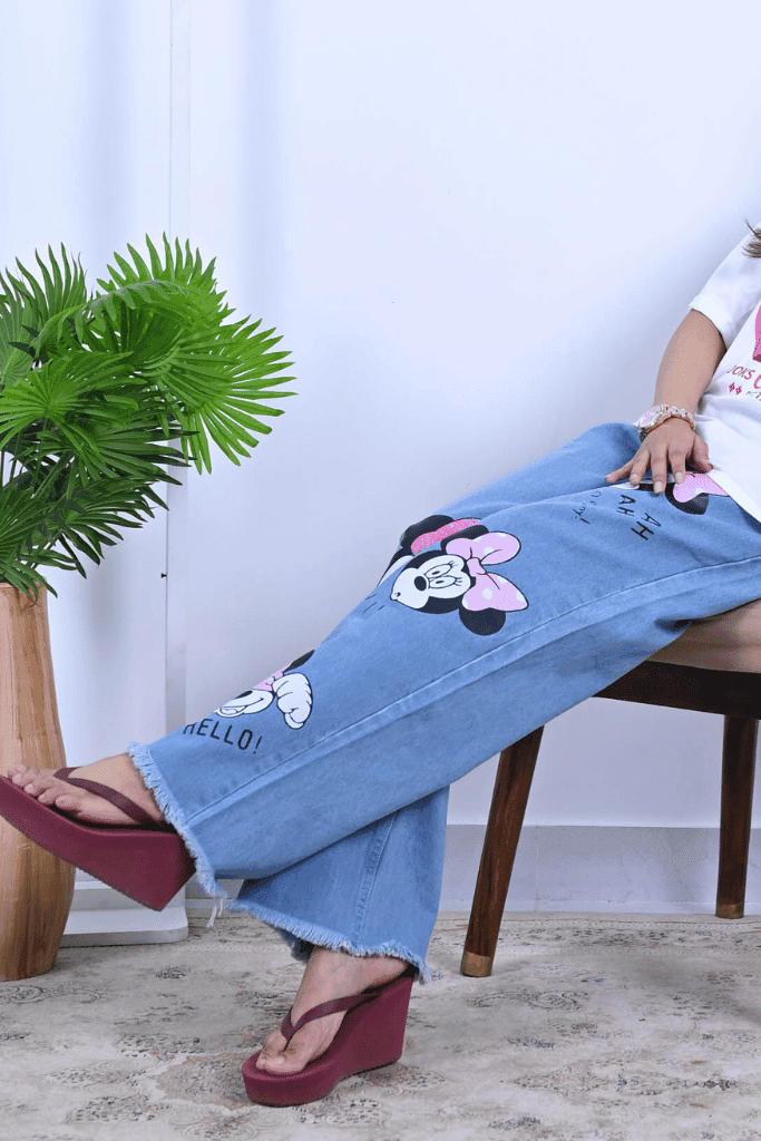 Minnie Blue Denim Jeans Inkspire Wears